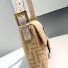 FI Baguette 1997 Wool Bag Beige For Women, Handbags, Shoulder Bags 10.6in/27cm FF 8BR792