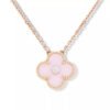 18K Sweet Alhambra Pink Clover Necklace
