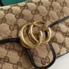 gg Marmont Matelass¨¦ Mini Bag Beige/Ebony Diagonal Matelass¨¦ Original gg Canvas For Women  8.5in/22cm 446744