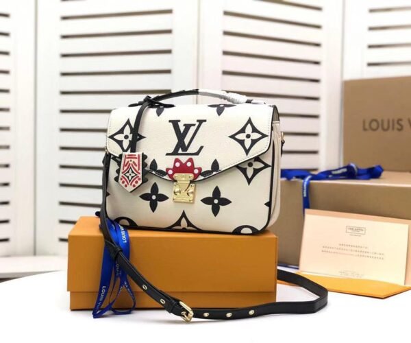 LV LV Crafty Pochette Metis Monogram Empreinte Creme For Women, Women¡¯s Handbags, Shoulder And Crossbody Bags 9.8in/25cm LV M45384