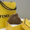 FI First Mini Brown Mink Bag For Woman 11.5cm/4in
