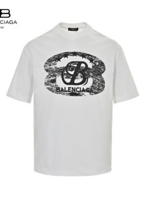 Balenciaga T-Shirt - Distressed Logo