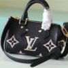 LV Nano Speedy Monogram Empreinte Arizona Beige/ Creme Beige For Women, Women¡¯s Bags, Shoulder And Crossbody Bags 6.3in/16cm LV
