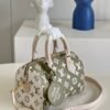 LV Speedy Bandouli¨¨re 20 Monogram Empreinte Khaki Green/Beige/Cream For Women, WoHandbags 8.1in/21cm LV M46118