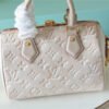 LV Speedy Bandouliere 20 Monogram Empreinte Pale Beige For Women,  Shoulder And Crossbody Bags 20.5cm/8.1in LV M46163