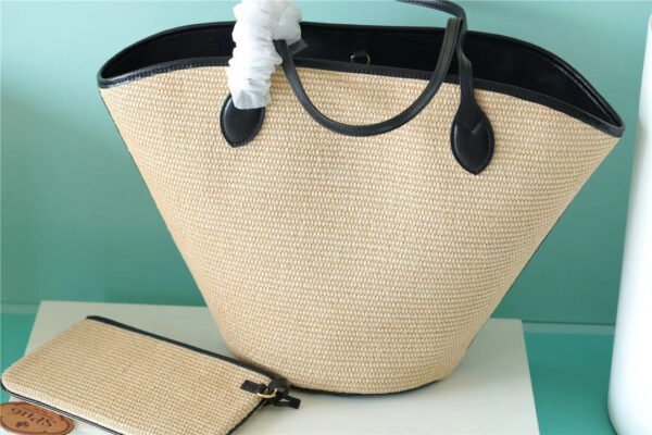 LV?Saint Jacques Raffia Black For Women,  Shoulder And Crossbody Bags 22.4in/57cm LV M59808