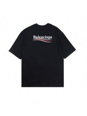 Balenciaga Wave Logo T-Shirt (Black)
