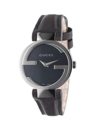 GUCCI INTERLOCKING WATCH BLACK DIAL 29MM YA133501