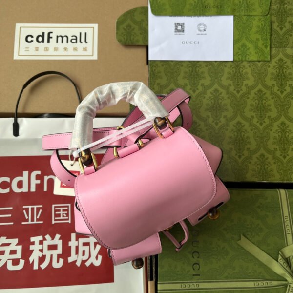 gg Bamboo Small Backpack Pink For Women, Women’s Bags 8.6in/22cm gg ??702101 UZY0T 5814