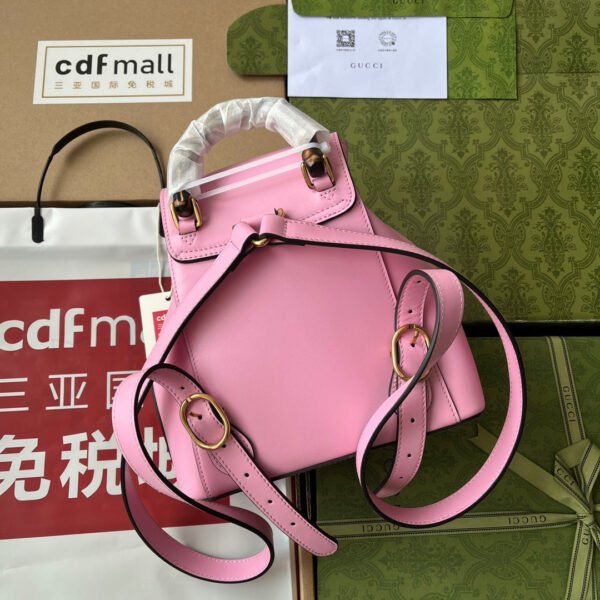 gg Bamboo Small Backpack Pink For Women, Women’s Bags 8.6in/22cm gg ??702101 UZY0T 5814