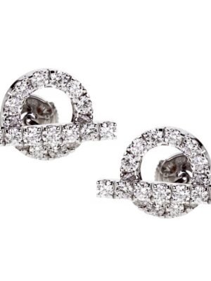 18K Finesse Diamond Stud H Earrings