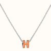 18K Mini Pop H Orange Necklace