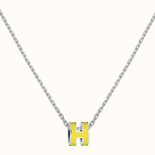 18K Mini Pop H Yellow Necklace