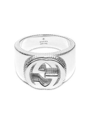 Double G Interlocking G Wide Ring