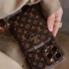 Advanced leather iPhone Case With Card Wallet And Strap