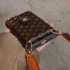 Advanced leather iPhone Case With Card Wallet And Strap