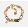 18K CD J'adior Chain Link Bracelet