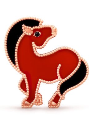 18K Lucky Animals Horse Clip Brooch
