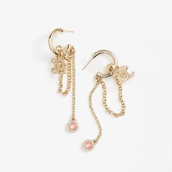 18K CC Tassel Crystals Earrings