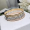 18K Yellow Gold Perl¨¦e Diamonds One Row Bracelet