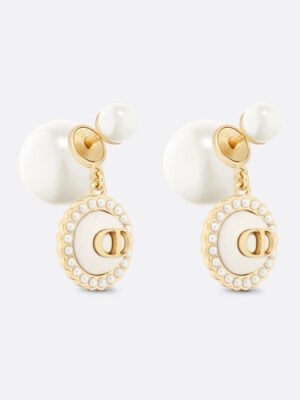 18K CD Pearls Earrings