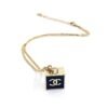 18K CC Square Pendant Necklace