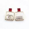 18K CC Red Bottle Pendant Earrings