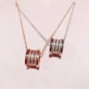 18K B.ZERO1  Demi-Pave Diamonds Necklace