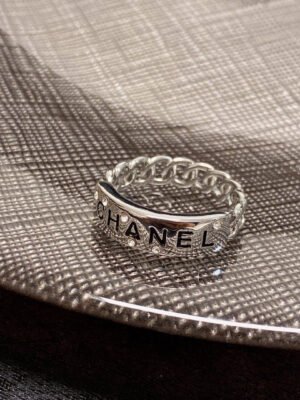 18K CC Chain Link Ring
