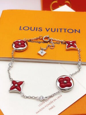 18K Louis Blossom Red Flower Bracelet