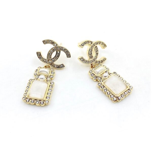 18K CC Perfume Bottle Earrings