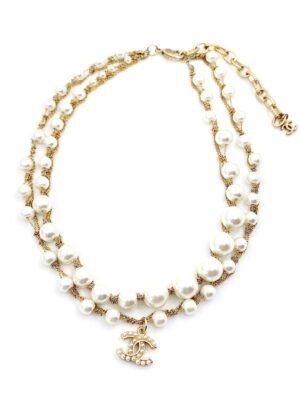 18K CC Pearls Necklace