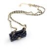 18K CC Black Bag Pendant Necklace