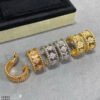 18K Rose Gold Perl¨¦e Clovers Hoop Earrings