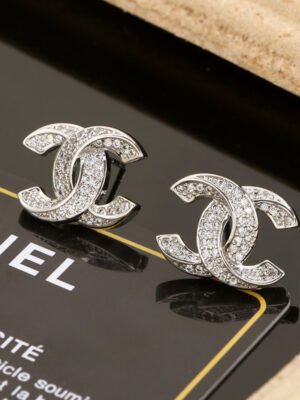 18K CC Diamonds Earrings