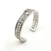 18K CC Cuff Crystals Open Bracelet