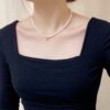 18K CC Pearls Choker Necklace