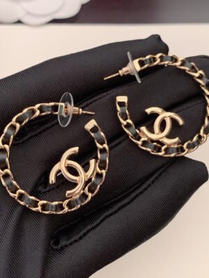 18K CC Strass Earrings