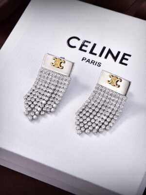 18K Triomphe Diamonds Tassel Earrings