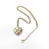 18K CC Heart Diamond Chain Necklace