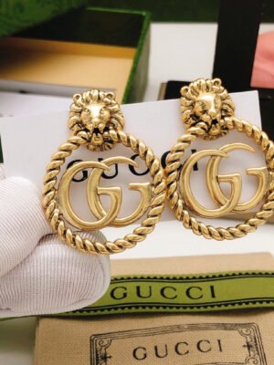 18K Double G Pendant Earrings
