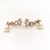 18K CC Script Diamonds Earrings