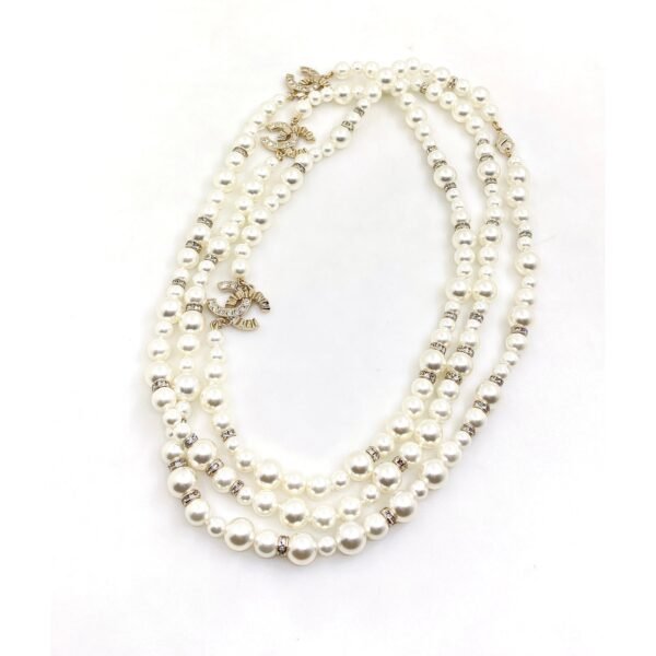 18K CC Pearls Long Necklace