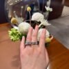 18K Kelly Gavroche Double H Ring