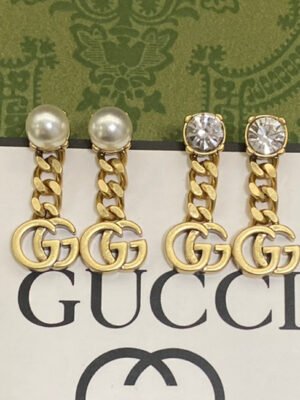 18K Double G Chain Earrings