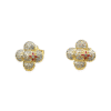 18k Louis Vivienne Diamond Earrings