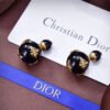 18K CD Tribales Black Earrings