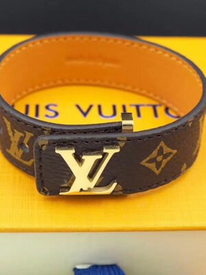 18K Louis Leather Bracelet