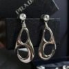 18K Pra Inverted Triangle Earrings