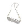 18K CC Crystals Necklace